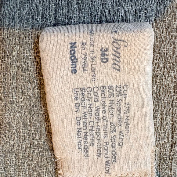 Soma Nadine Beige Smoothing Full Coverage Underwire Bra Size 36D - Picture 7 of 12